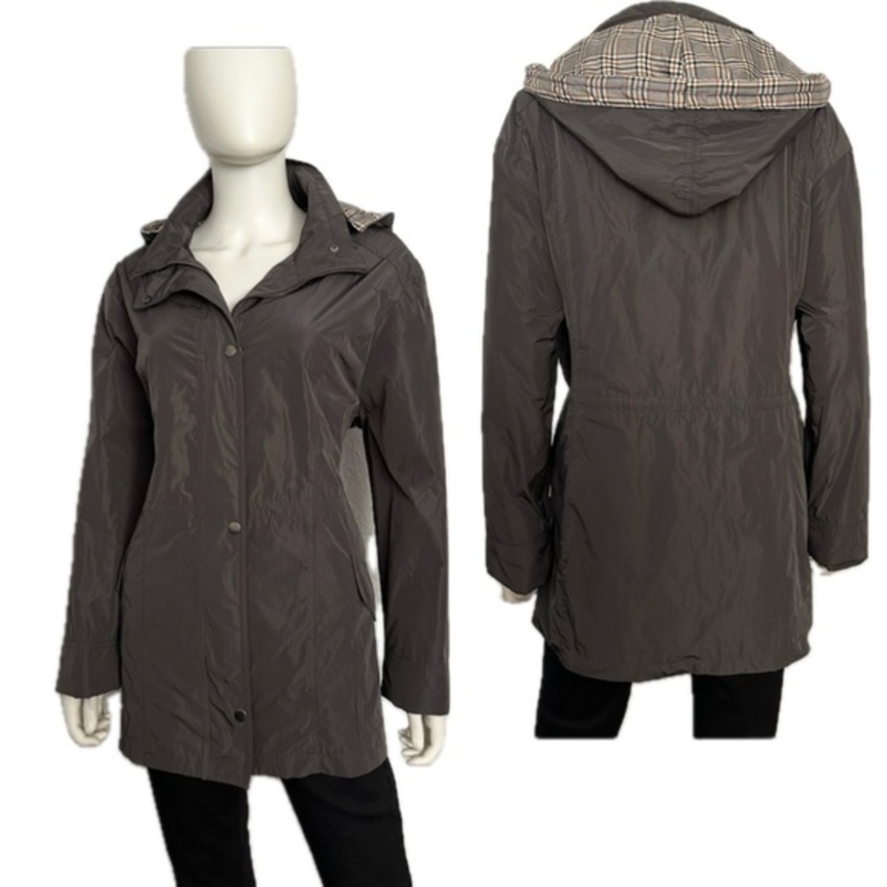 NEW‎ WOMEN'S PLUS SIZE HOODED JACKET LINED ZIPPED TRENCH COAT